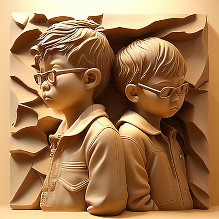3D модель Хлопці Бе Масахіро Ітабаші Хіроюкі Тамакоші (STL)